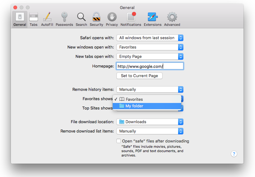 Mac Download Folder Preferences
