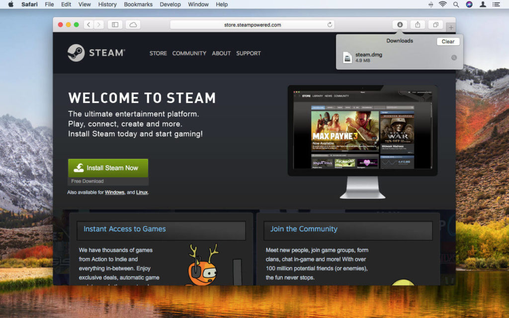 Download Old Steam For Mac